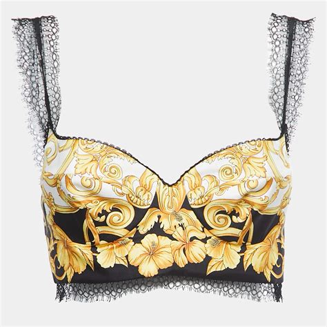 versace crop top sale|versace bustier.